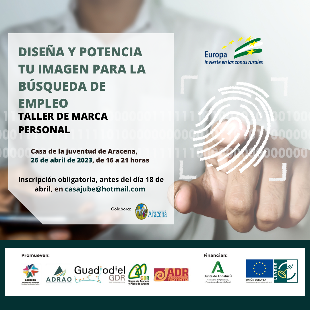 Mejora tu capacitación para acceder al mercado laboral. Taller presencial en Aracena, el 26 de abril de 2023.